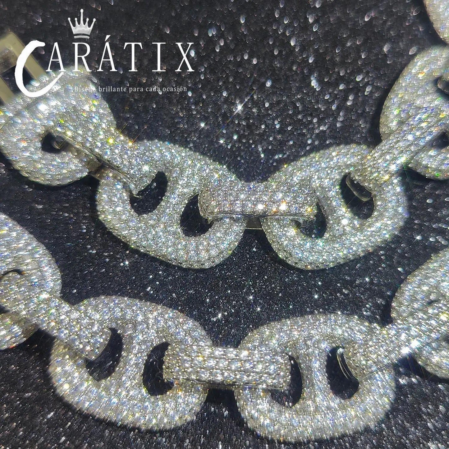 CARÁTIX – 15mm Pig Nose Cuban Link Chain Necklace | Iced Out CZ Bling Hip Hop Jewelry for Men & Women, Rapper Street Style - CaratixJewelry
