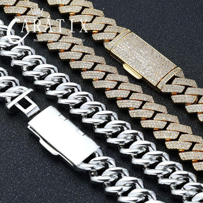 CARÁTIX – 16mm Chunky Cuban Link Chain Necklace | Hip Hop Rock Jewelry for Men & Women - CaratixJewelry