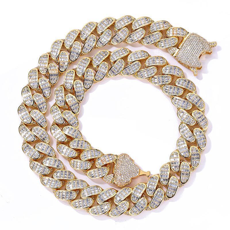 CARÁTIX 18mm Cuban Miami Chain | 5A+ CZ Iced Out Solid Round Hip Hop Necklace for Men - CaratixJewelry