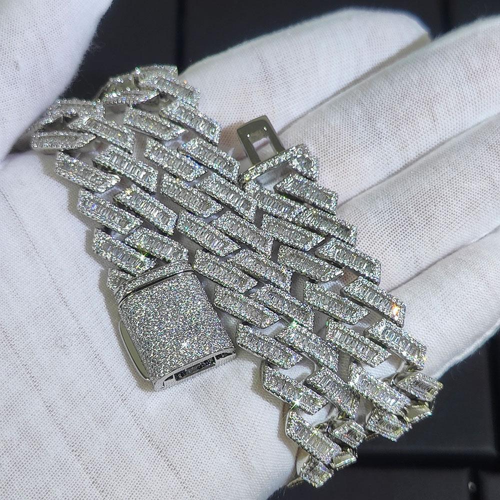 CARÁTIX 18mm Miami Cuban Link Chain Necklace – Mixed Inlay Zircon Iced Out Hip Hop Bling Jewelry for Men | Luxury Gift - CaratixJewelry
