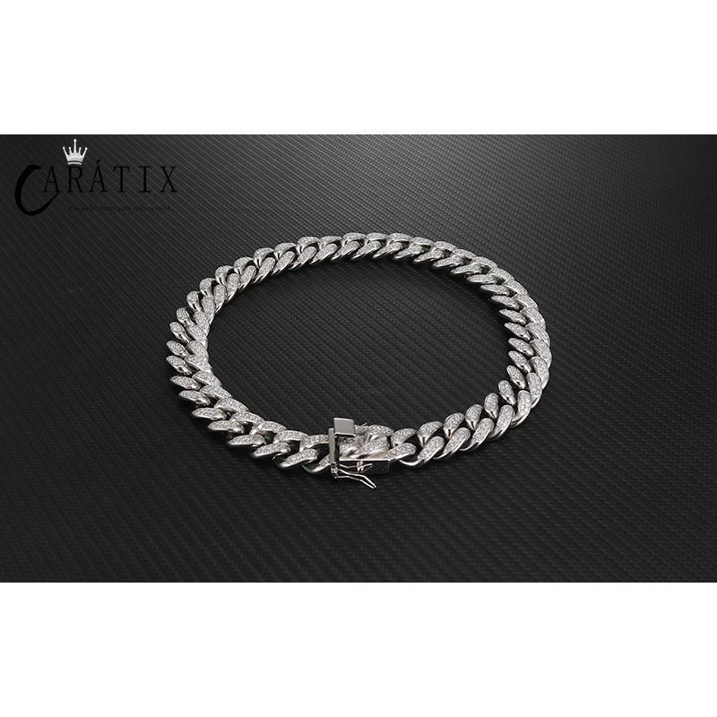 CARÁTIX 19mm Cuban Chain | Titanium Steel Iced Out Hip Hop Necklace for Men - CaratixJewelry
