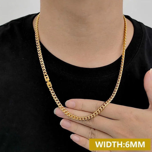 CARÁTIX – 2024 Hip Hop Miami Cuban Link Chain Necklace | Iced Out Jewelry for Men & Women, Street Style Fashion - CaratixJewelry