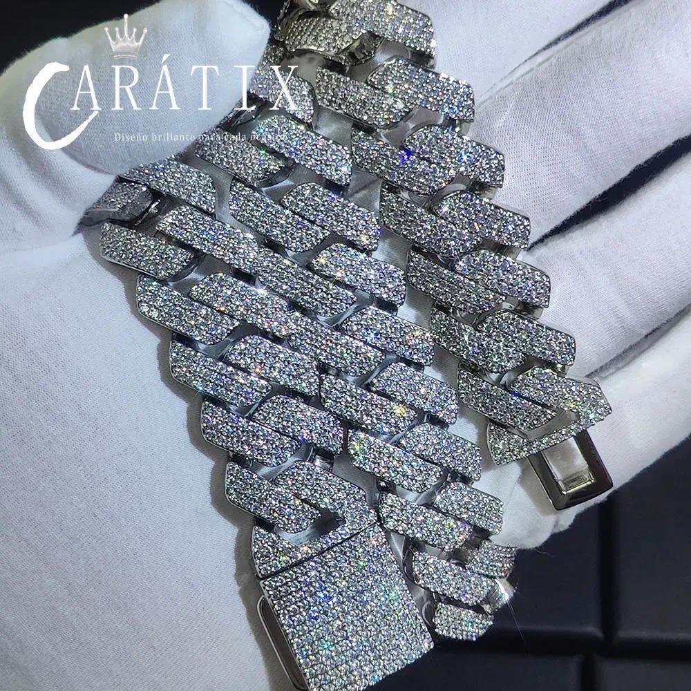 CARÁTIX – 20mm 3-Row Cuban Link Chain Necklace - CaratixJewelry