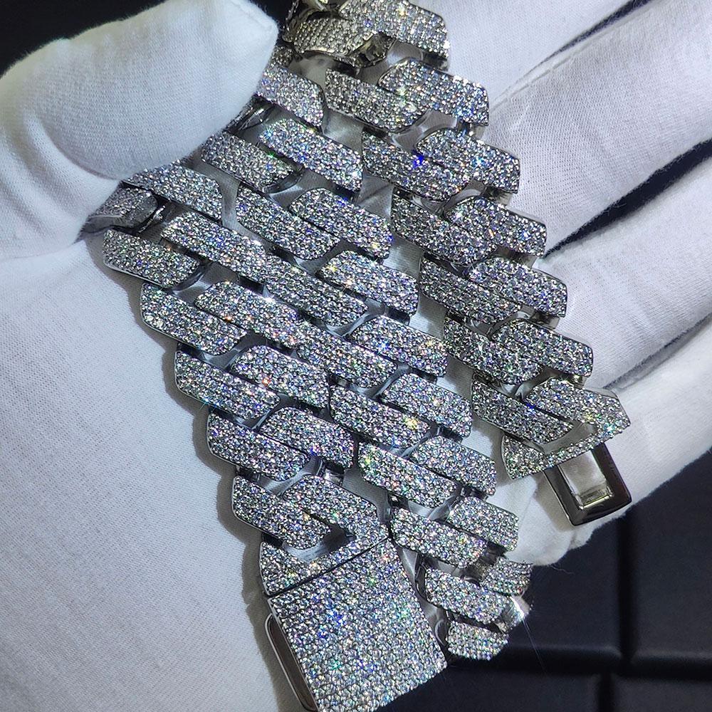 CARÁTIX – 20mm 3-Row Cuban Link Chain Necklace - CaratixJewelry