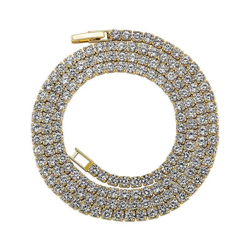 CARÁTIX 2.5–5mm Claw-Set CZ Iced Out Tennis Link Choker Necklace - CaratixJewelry