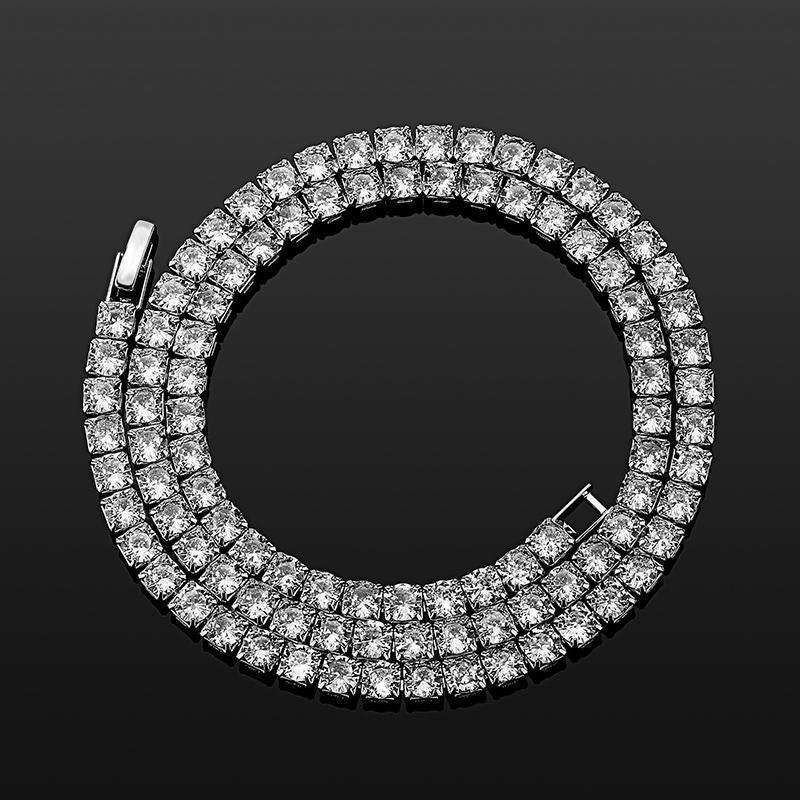 CARÁTIX 2.5–5mm Claw-Set CZ Iced Out Tennis Link Choker Necklace - CaratixJewelry