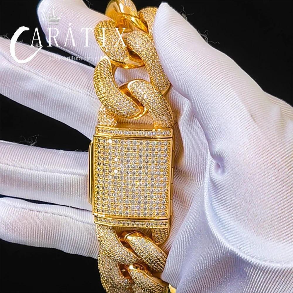 CARÁTIX - 25Mm Miami Cuban Chain Bling Zircon - CaratixJewelry