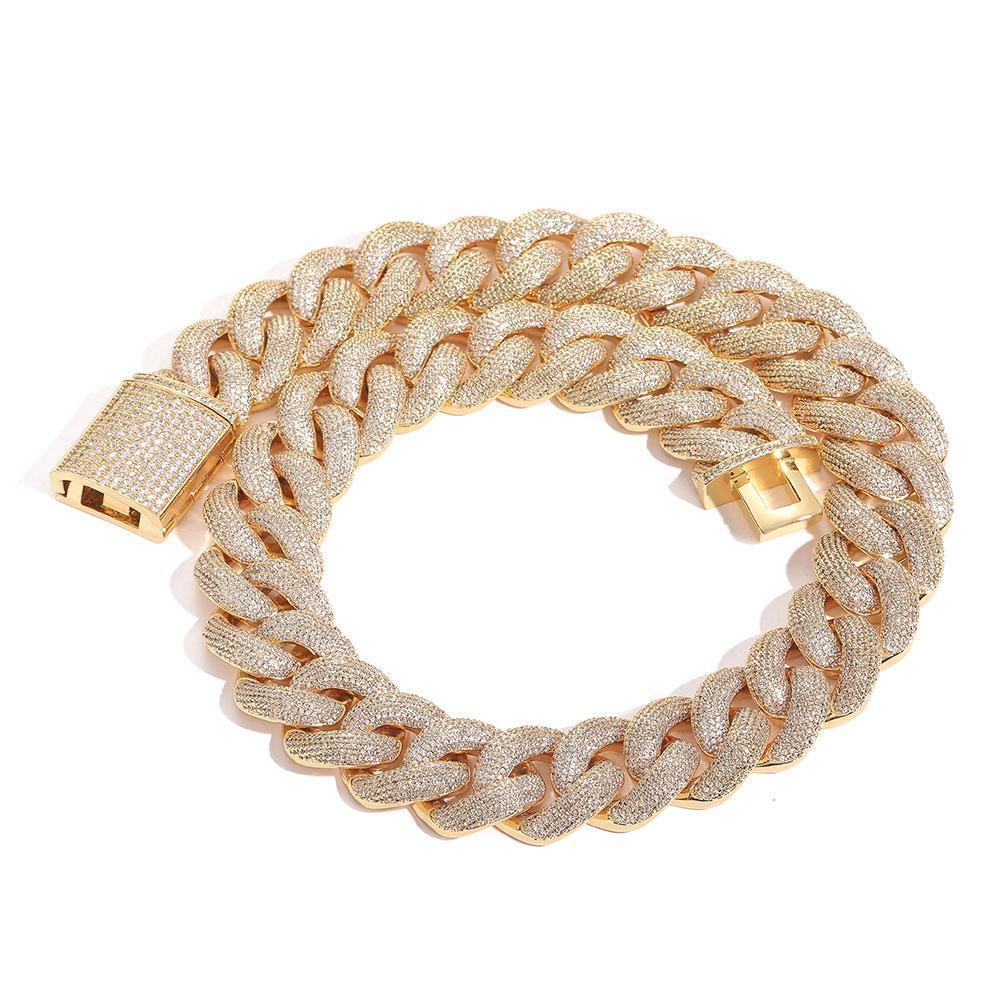 CARÁTIX - 25Mm Miami Cuban Chain Bling Zircon - CaratixJewelry