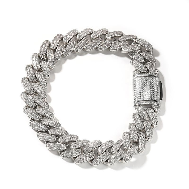 CARÁTIX 26mm Big Round Cuban Link Chain Necklace – Iced Out CZ Hip Hop Jewelry for Men & Women - CaratixJewelry