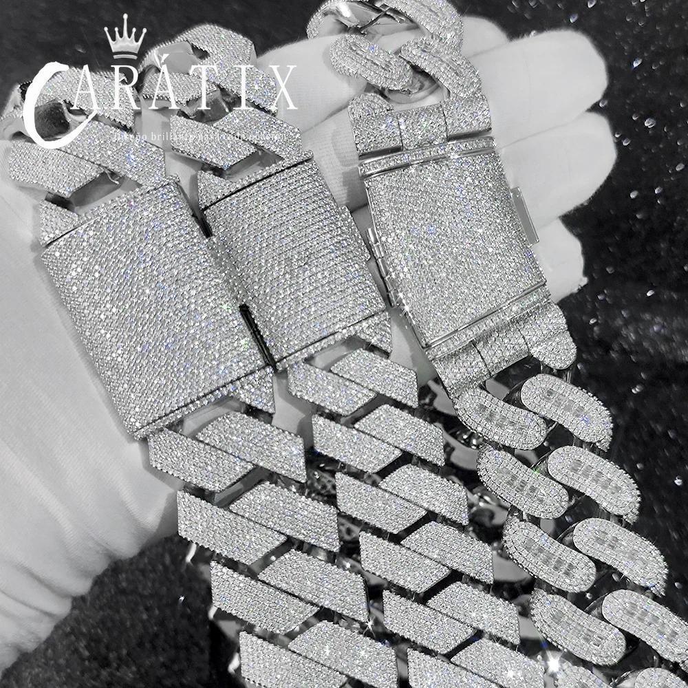 CARÁTIX 29mm Rectangle CZ Cuban Chain - CaratixJewelry