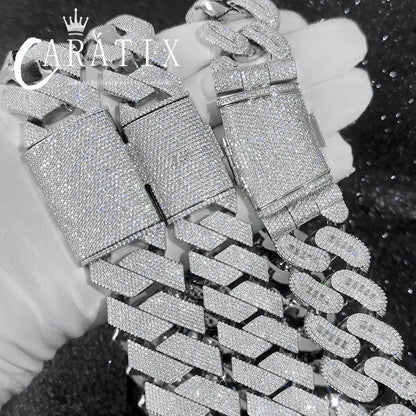 CARÁTIX 29mm Rectangle CZ Cuban Chain - CaratixJewelry