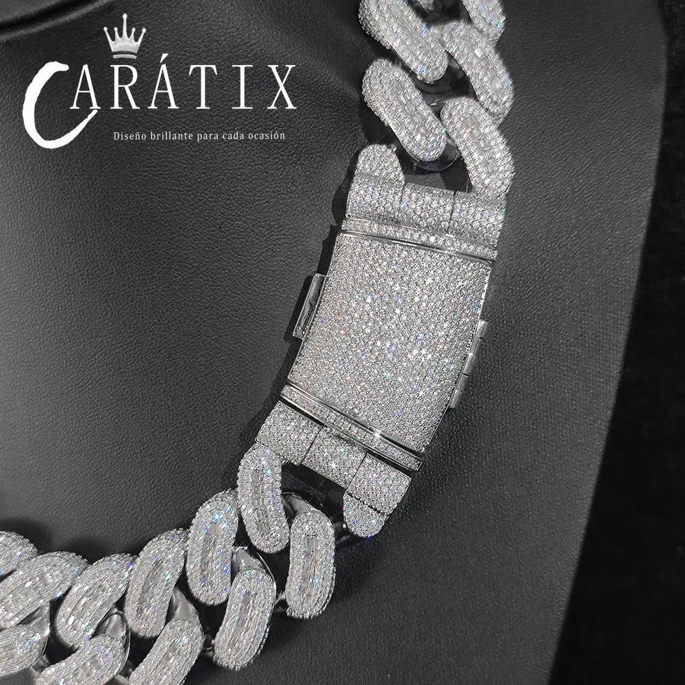 CARÁTIX 29mm Rectangle CZ Cuban Chain - CaratixJewelry