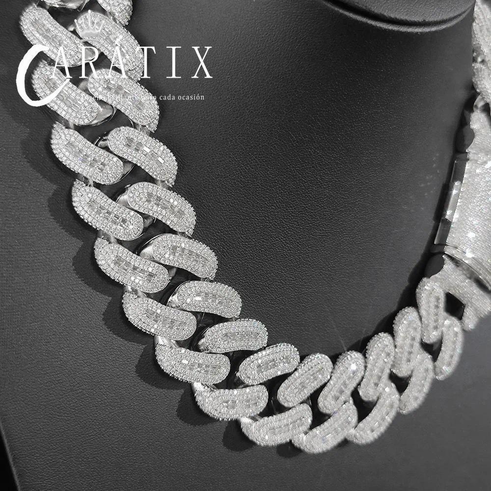 CARÁTIX 29mm Rectangle CZ Cuban Chain - CaratixJewelry