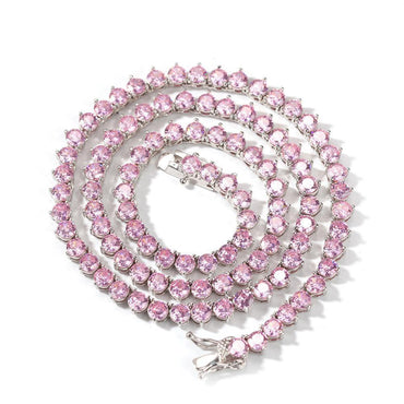 CARÁTIX 4mm Three-Claw CZ Iced Out Tennis Chain Choker Necklace - CaratixJewelry
