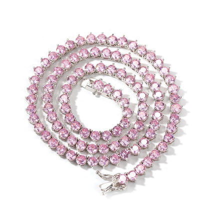 CARÁTIX 4mm Three-Claw CZ Iced Out Tennis Chain Choker Necklace - CaratixJewelry