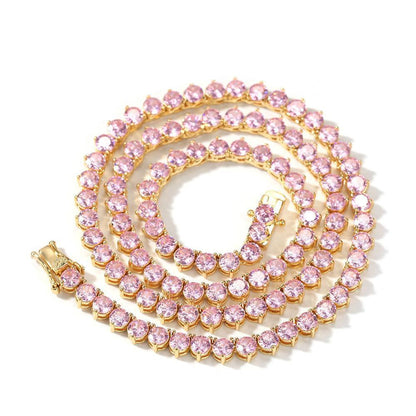 CARÁTIX 4mm Three-Claw CZ Iced Out Tennis Chain Choker Necklace - CaratixJewelry