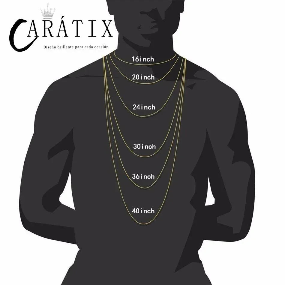 CARÁTIX 5mm CZ Tennis Chain Necklace – Iced Out 1-Row Hip Hop Bling Choker for Men & Women - CaratixJewelry