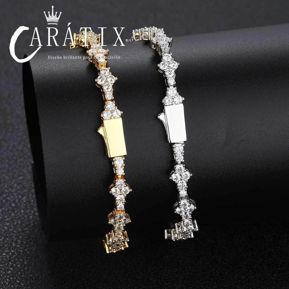 CARÁTIX 6.5mm Spring Buckle Zircon Tennis Chain Necklace & Bracelet - CaratixJewelry