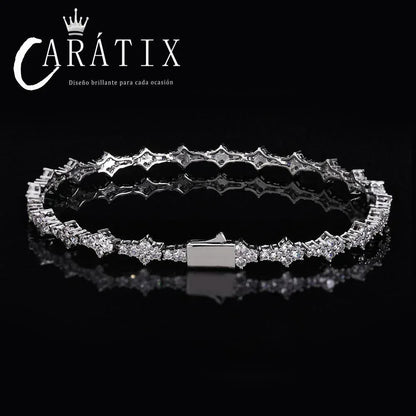 CARÁTIX 6.5mm Spring Buckle Zircon Tennis Chain Necklace & Bracelet - CaratixJewelry