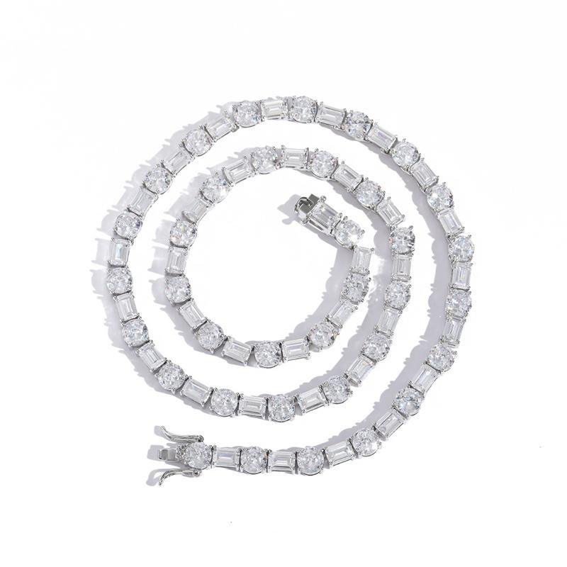 CARÁTIX 6mm Claw Tennis Chain | Square & Round CZ Iced Out Hip Hop Necklace for Men & Women - CaratixJewelry