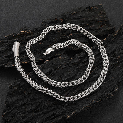 CARÁTIX – 6mm Franco Chain Necklace with Polishing Clasp | Hip Hop Jewelry for Men & Women, Street Style Bracelet Option - CaratixJewelry
