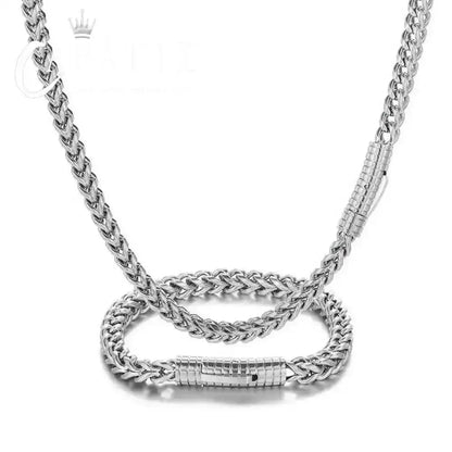 CARÁTIX – 6mm Franco Chain Necklace with Polishing Clasp | Hip Hop Jewelry for Men & Women, Street Style Bracelet Option - CaratixJewelry