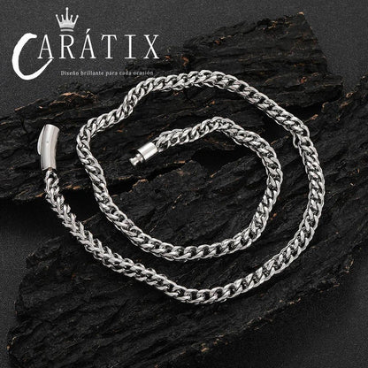 CARÁTIX – 6mm Franco Chain Necklace with Polishing Clasp | Hip Hop Jewelry for Men & Women, Street Style Bracelet Option - CaratixJewelry