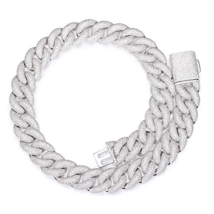 CARÁTIX 7"-28" 5-Row Bubble Round Cuban Miami Link Chain Necklace – Iced Out CZ Hip Hop Jewelry for Men & Women - CaratixJewelry