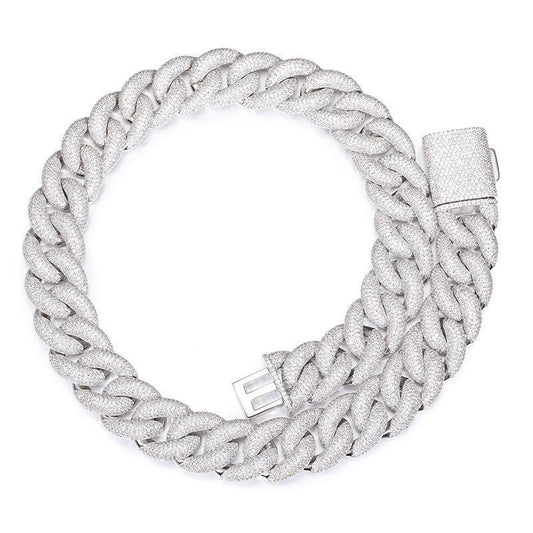 CARÁTIX 7"-28" 5-Row Bubble Round Cuban Miami Link Chain Necklace – Iced Out CZ Hip Hop Jewelry for Men & Women - CaratixJewelry