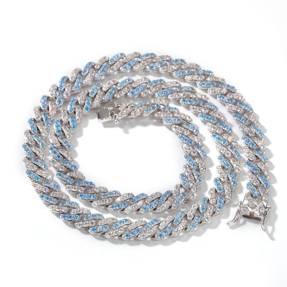 CARÁTIX – 8mm Cuban Link Chain Choker Necklace | Iced Out CZ Bling Hip Hop Jewelry for Men & Women, Rapper Street Style - CaratixJewelry