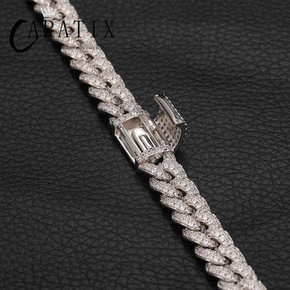 CARÁTIX 8mm Round Cuban Chain | 5A+ CZ Iced Out Hip Hop Necklace for Men & Women - CaratixJewelry