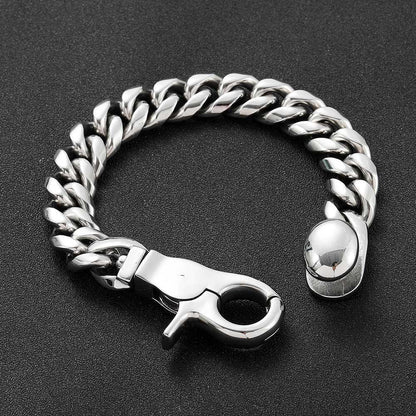 CARÁTIX 8mm/14mm Heavy Stainless Steel Cuban Link Chain Necklace – Men’s Hip Hop Rock Choker Jewelry | 7–26 Inches - CaratixJewelry