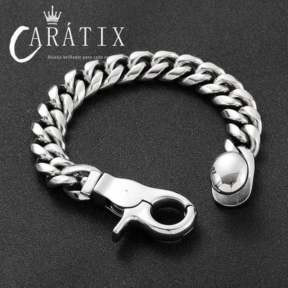 CARÁTIX 8mm/14mm Heavy Stainless Steel Cuban Link Chain Necklace – Men’s Hip Hop Rock Choker Jewelry | 7–26 Inches - CaratixJewelry