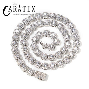 CARÁTIX 9mm Iced Out CZ Tennis Link Choker Necklace Unisex - CaratixJewelry