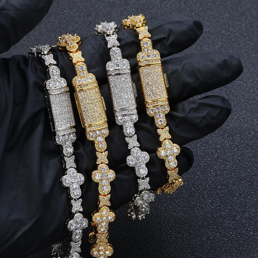 CARÁTIX Brass Zircon Cross Necklace – Iced Out CZ Bling Chain Jewelry for Women | Hip Hop Fashion Gift - CaratixJewelry