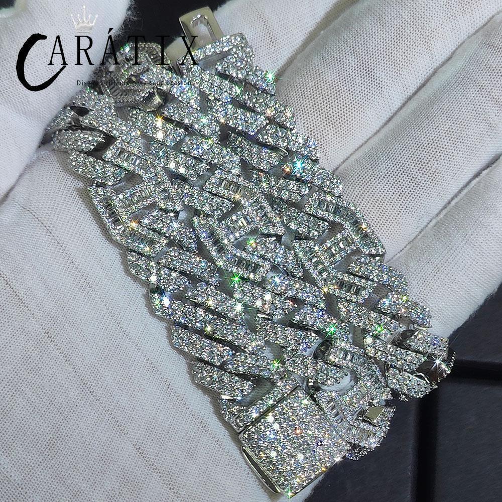 CARÁTIX Chunky Rhombus Cuban Link Chain Necklace – Micro Pave Iced Out Zircon Pig Nose Hip Hop Jewelry for Men & Women | Gift - CaratixJewelry