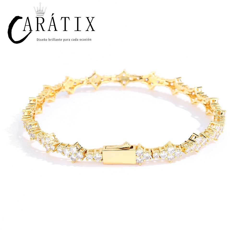 CARÁTIX Cross Tennis Chain Necklace – Lead- & Nickel-Free CZ Bling Unisex Jewelry for Men & Women - CaratixJewelry