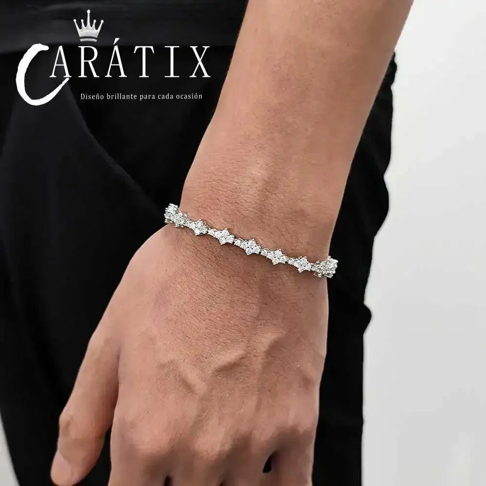 CARÁTIX Cross Tennis Chain Necklace – Lead- & Nickel-Free CZ Bling Unisex Jewelry for Men & Women - CaratixJewelry