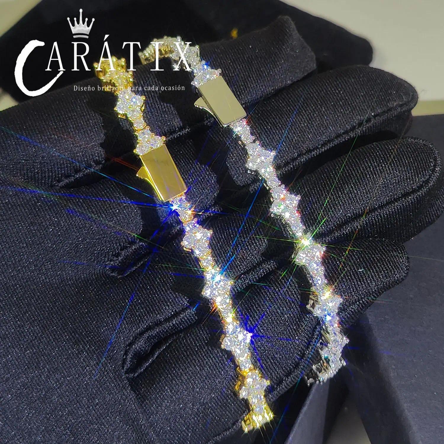 CARÁTIX Cross Tennis Chain Necklace – Lead- & Nickel-Free CZ Bling Unisex Jewelry for Men & Women - CaratixJewelry