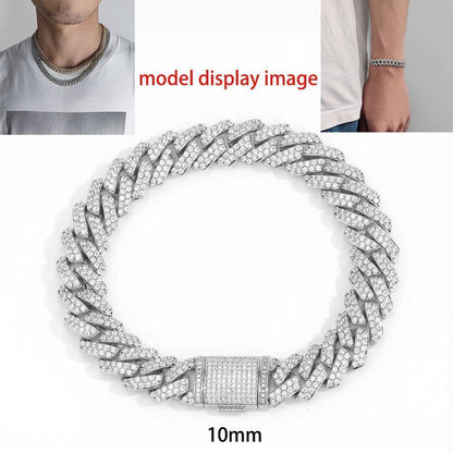 10mm to 20mm – CZ Cuban Link Necklace - CaratixJewelry