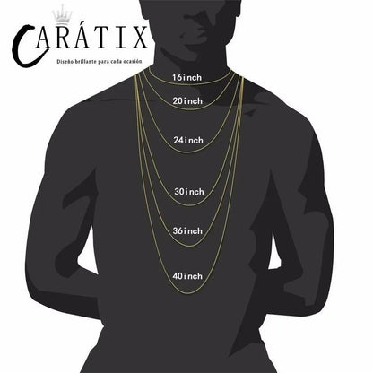 CARÁTIX – Full Iced Out 5A+ CZ Cuban Miami Link Chain | Hip Hop Necklace for Men & Women - CaratixJewelry