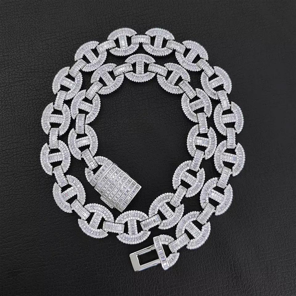 CARÁTIX Full Pave Pig Nose Chain Bracelet – Hip Hop Jewelry for Women & Men, Iced Out Statement Bangle - CaratixJewelry