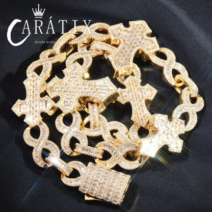 CARÁTIX Hip Hop Big Cross Pendant Necklace - CaratixJewelry