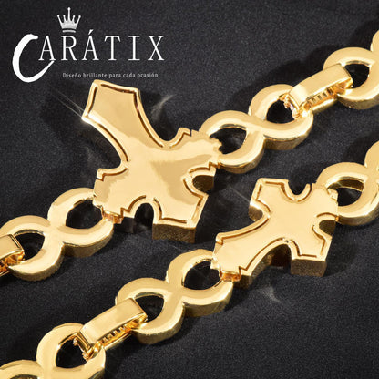 CARÁTIX Hip Hop Big Cross Pendant Necklace - CaratixJewelry