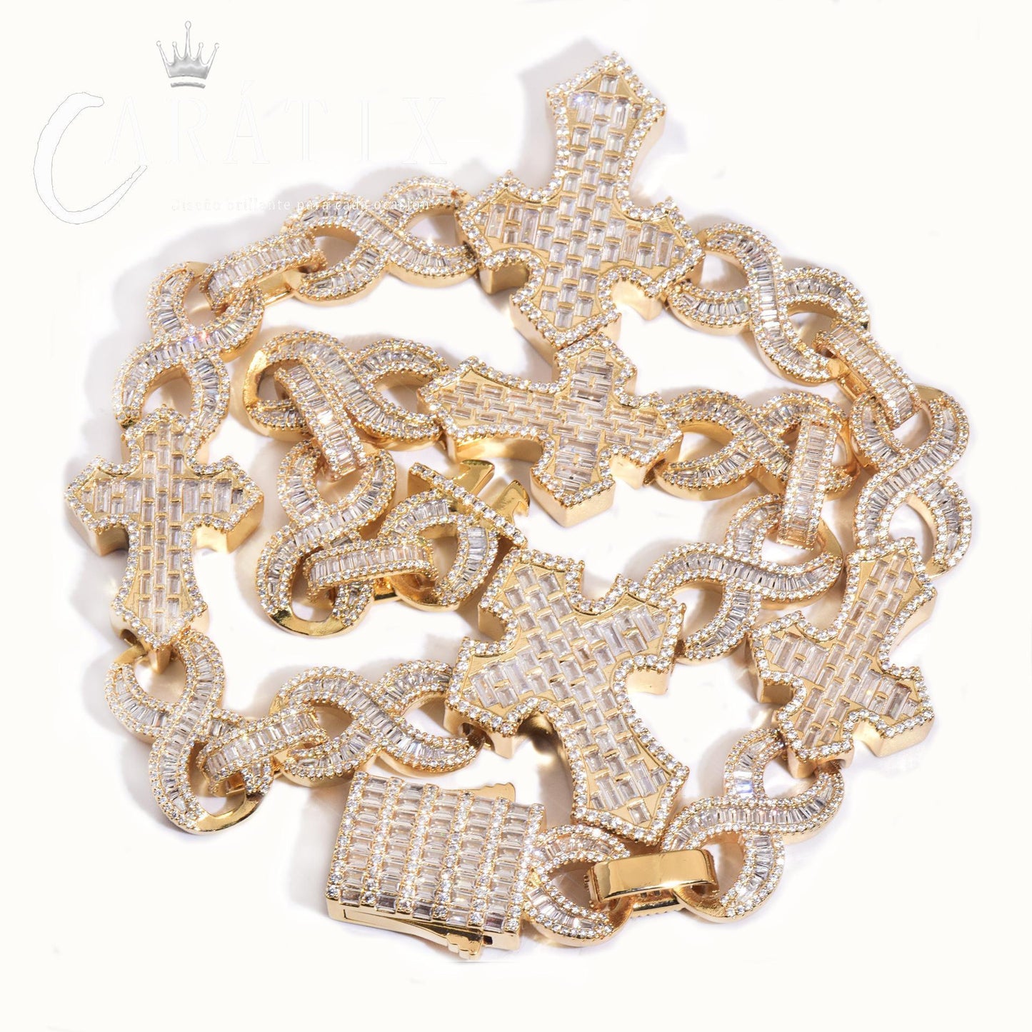 CARÁTIX Hip Hop Big Cross Pendant Necklace - CaratixJewelry
