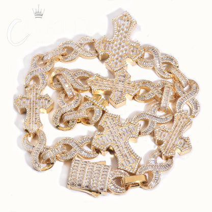 CARÁTIX Hip Hop Big Cross Pendant Necklace - CaratixJewelry