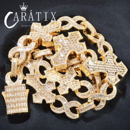 CARÁTIX Hip Hop Big Cross Pendant Necklace - CaratixJewelry