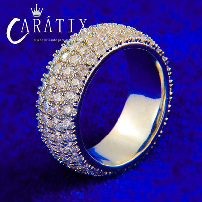 CARÁTIX Hip-Hop New Simple Personality Fashion Ring – Real Electroplating Hipster Accessories | High-Quality Hip-Hop Jewelry - CaratixJewelry