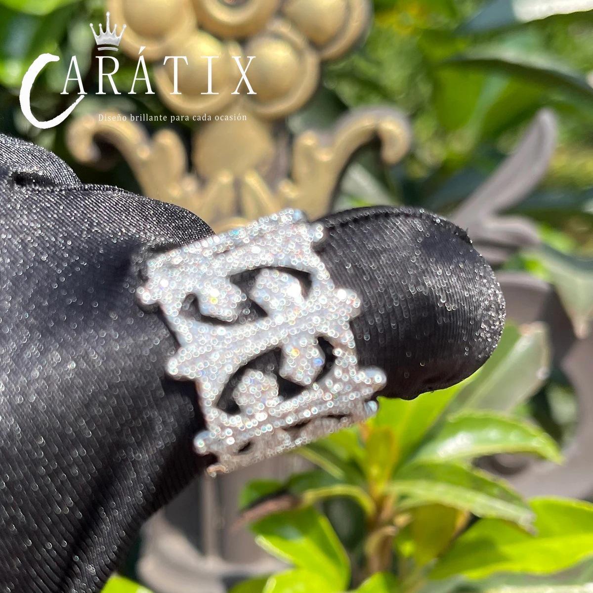 CARÁTIX Hip-Hop Personality Vintage Full Circle Cross Ring – True Electroplating Hipster Ring | High-Quality Hip-Hop Jewelry - CaratixJewelry