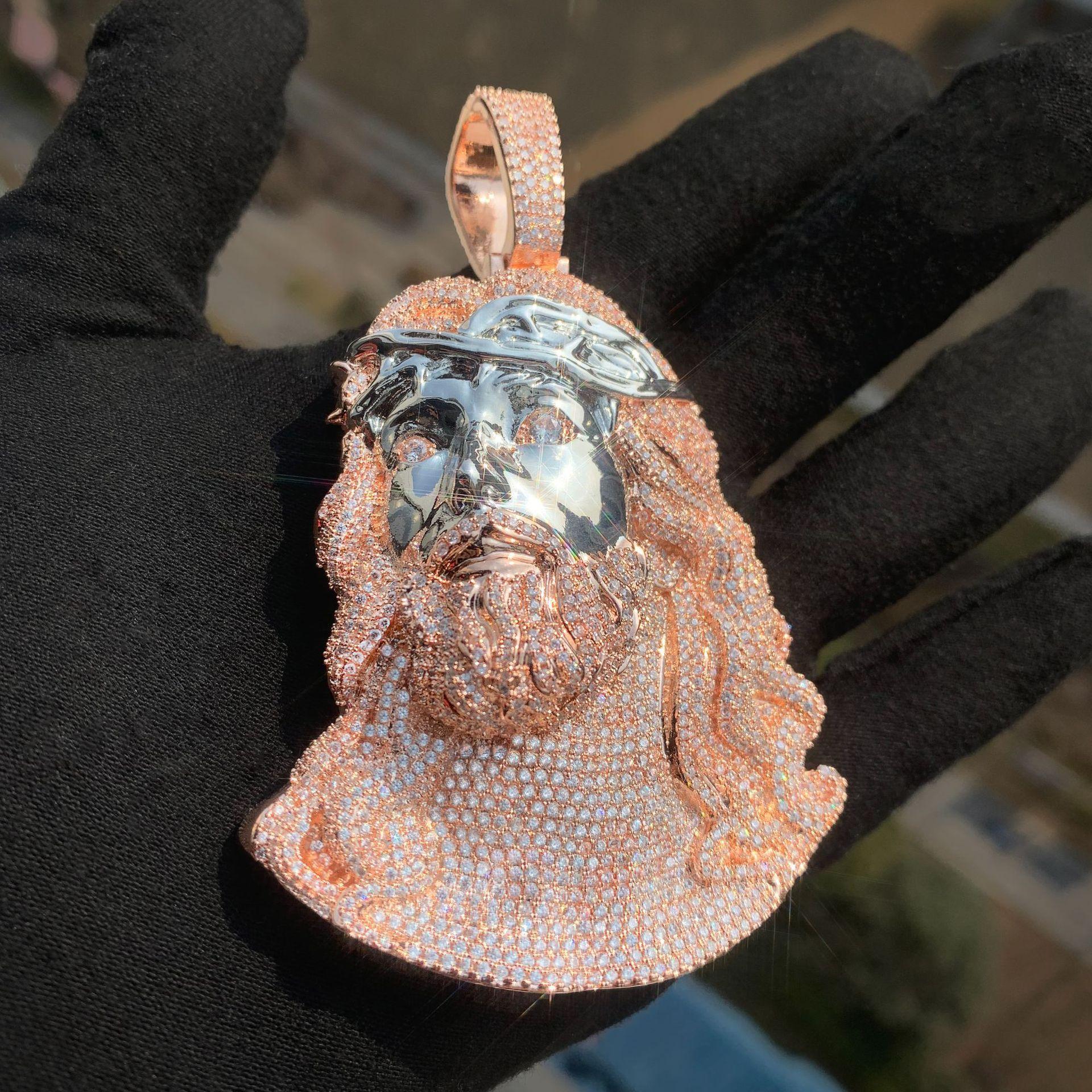 CARÁTIX Hip Hop Personality Zircon Jesus Cuban Link Chain Necklace – Iced Out Pendant for Men, Women & Boys | Trendy Fashion Jewelry & Perfect Valentine's Day & Mother's Day Gift - CaratixJewelry